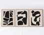 Wallity Huhu201 - Set de 3 Pinturas Decorativas en MDF de 35 x 50 cm